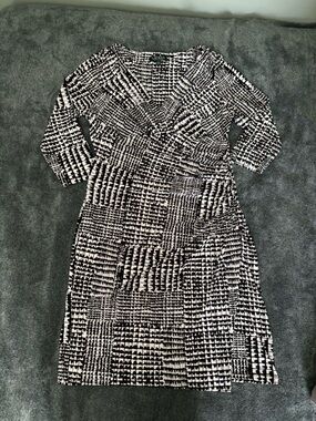 Ralph Lauren Black and White Patterned Dress